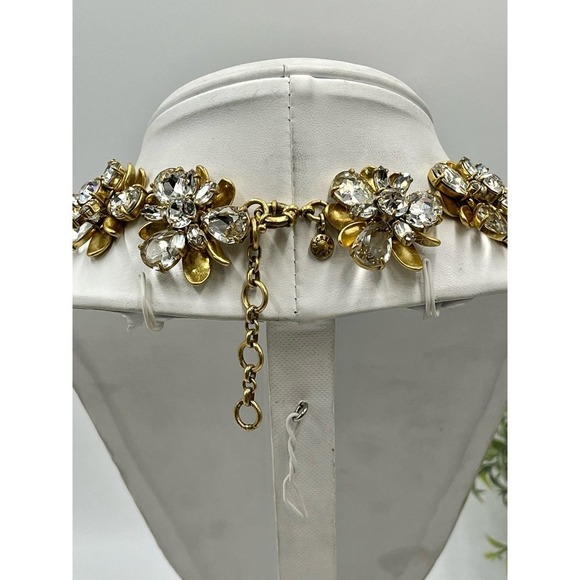 J. Crew Crystal Bloom Stacked
Rhinestone Floral Statement
Collar AB Necklace - Picture 10 of 16